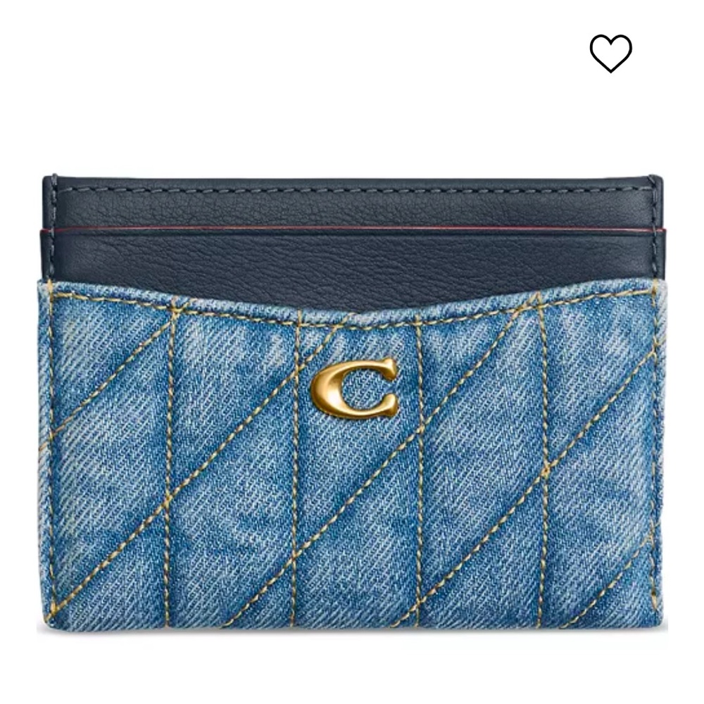 Coach Essential Denim Card Case